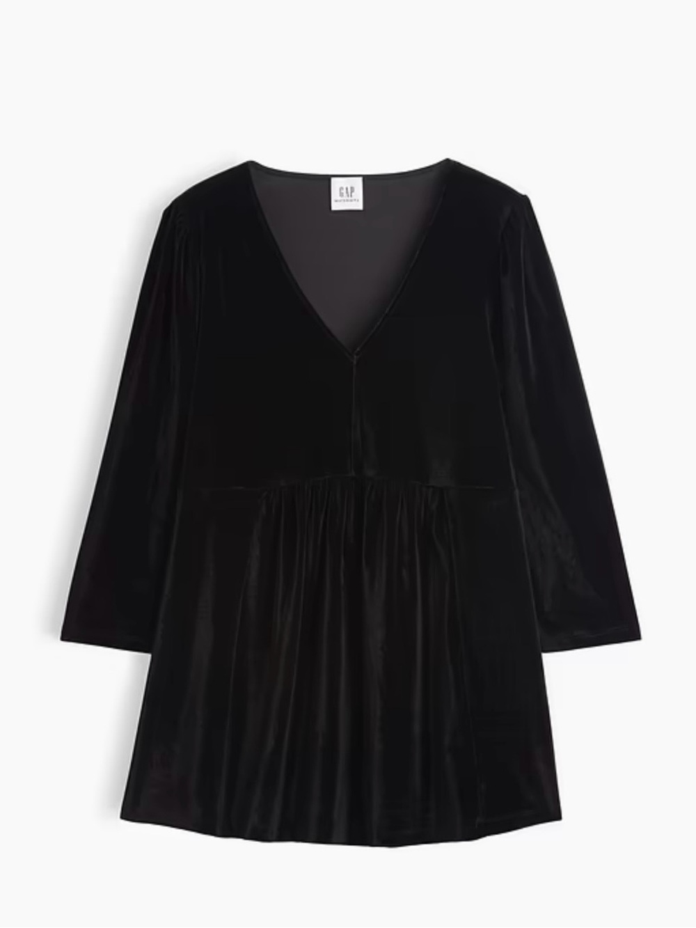 GAP Black Velvet Maternity Top
